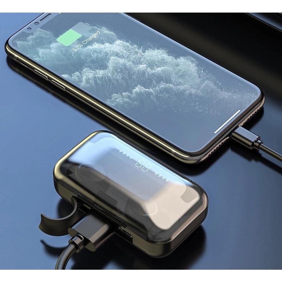 Fone De Ouvido M10 Sem Fio TWS Estéreo Com Carregador Power - Luna Fashion Style -