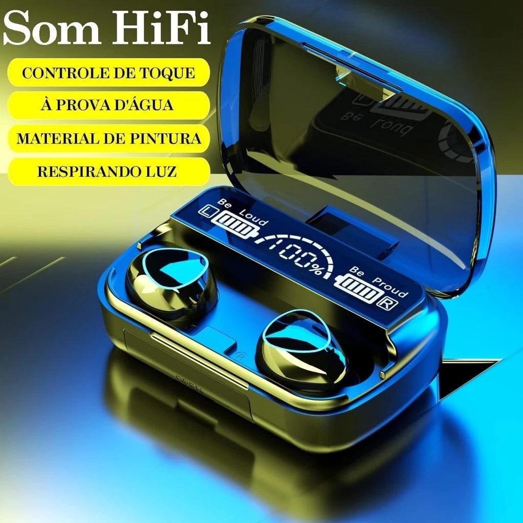 Fone De Ouvido M10 Sem Fio TWS Estéreo Com Carregador Power - Luna Fashion Style -