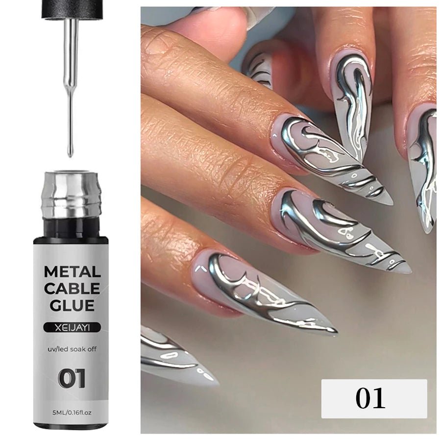 Gel de Unhas Prata XEIJAYI - Luna Fashion Style -