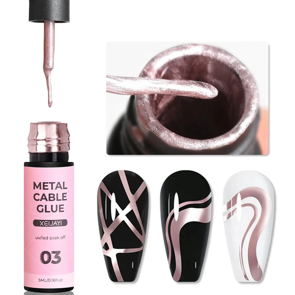 Gel de Unhas Prata XEIJAYI - Luna Fashion Style -