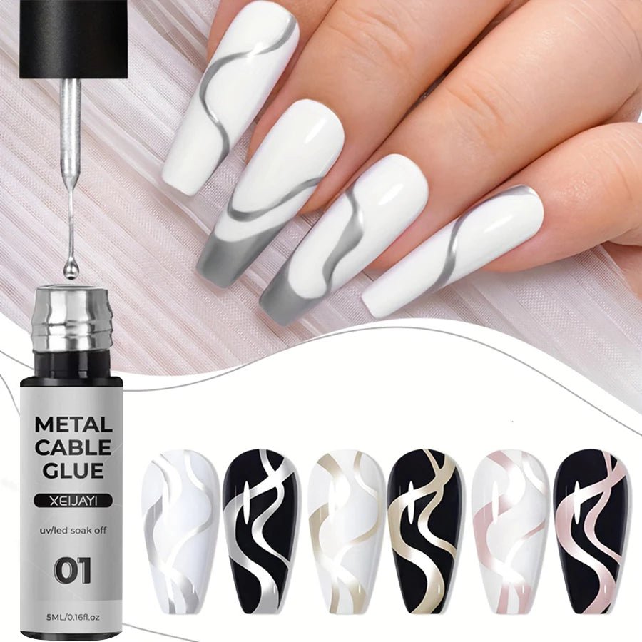 Gel de Unhas Prata XEIJAYI - Luna Fashion Style -