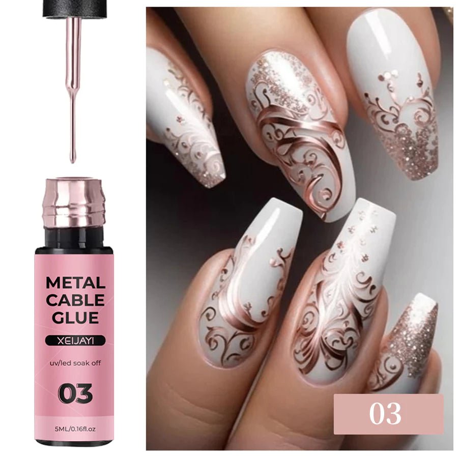 Gel de Unhas Prata XEIJAYI - Luna Fashion Style -