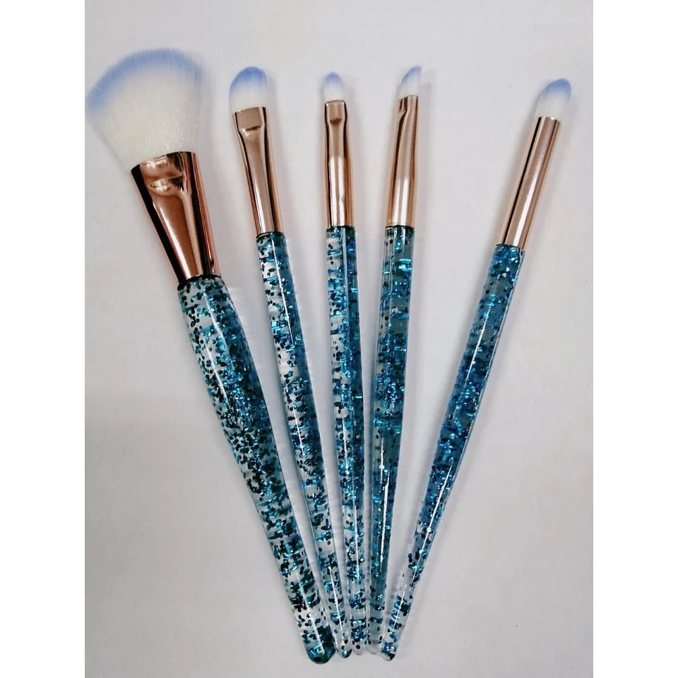 Kit 5 Pincéis Glitter para Maquiagem - Luna Fashion Style -