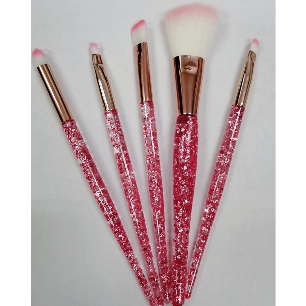 Kit 5 Pincéis Glitter para Maquiagem - Luna Fashion Style -