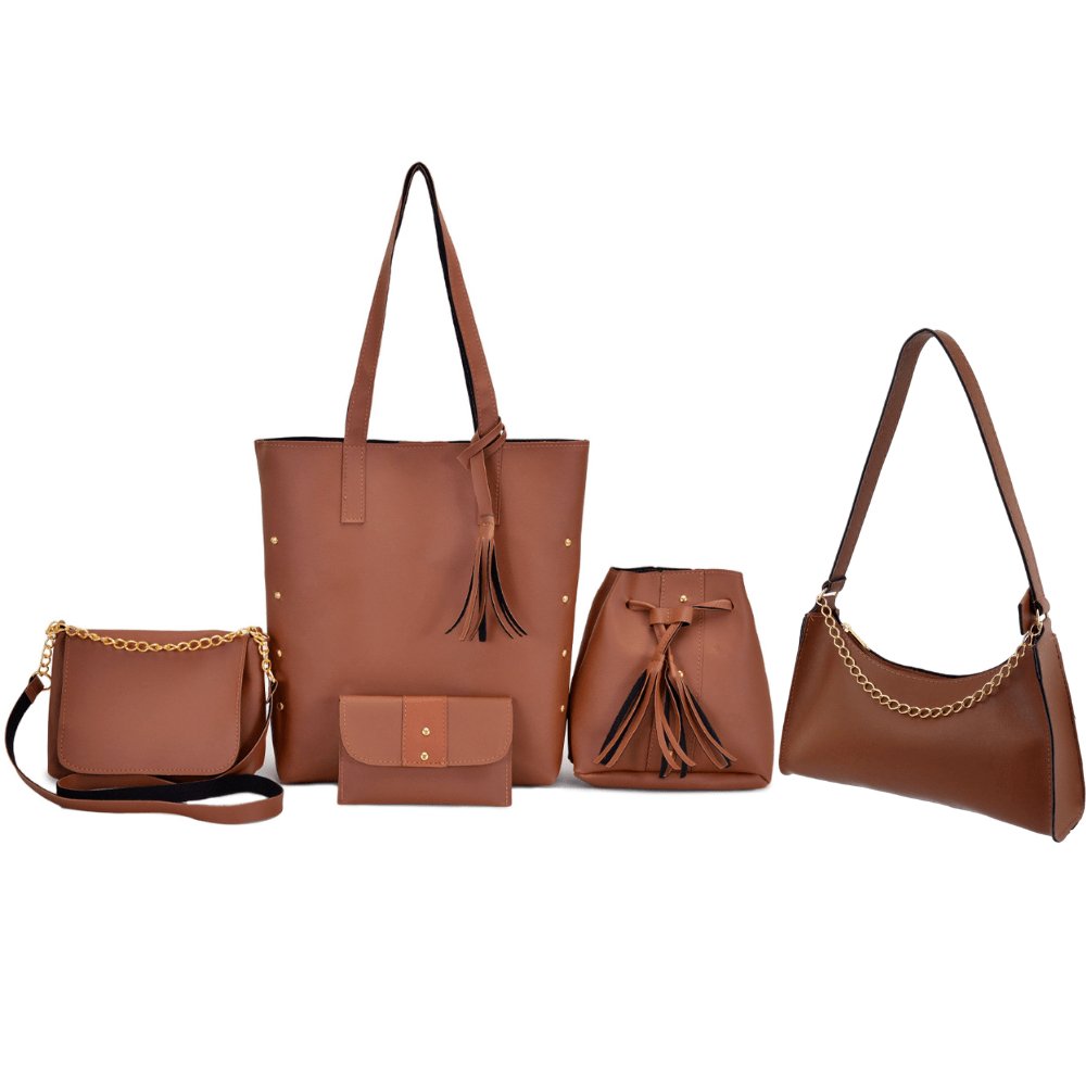 Kit Bolsa Feminina 5 Peças - Luna Fashion Style -