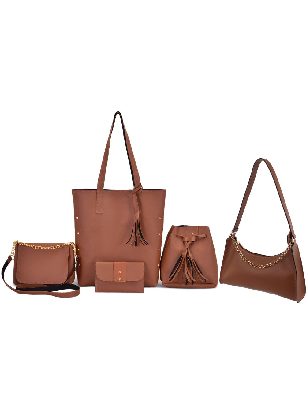 Kit Bolsa Feminina 5 Peças - Luna Fashion Style -