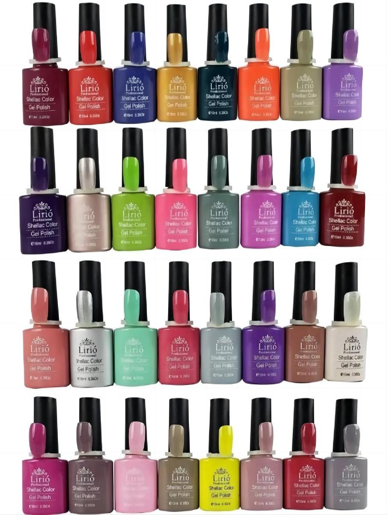 Kit de 10 Esmaltes em Gel Sortidos - Luna Fashion Style -