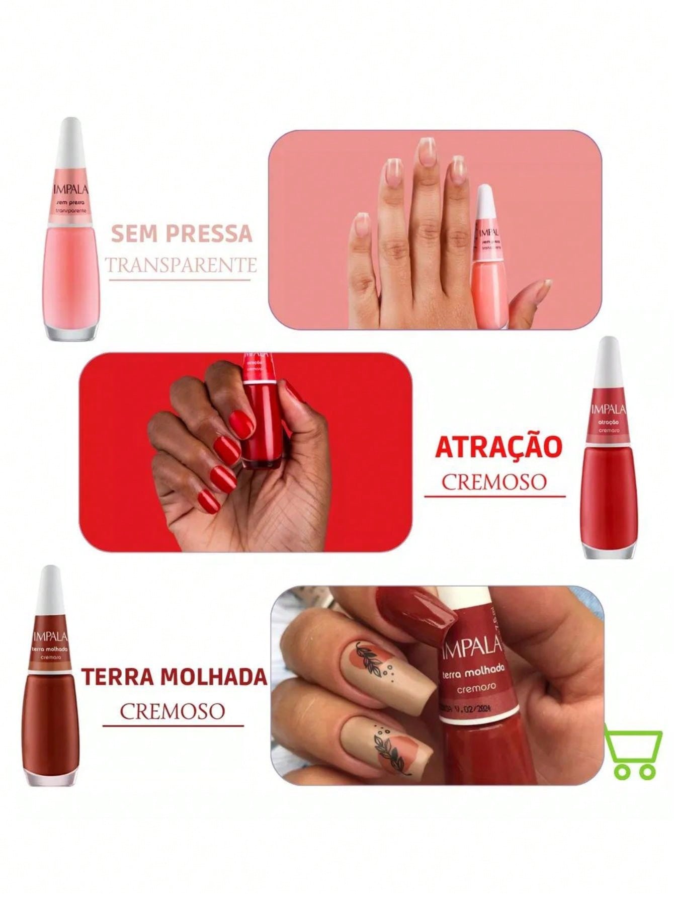 Kit de Esmaltes Impala - Luna Fashion Style -