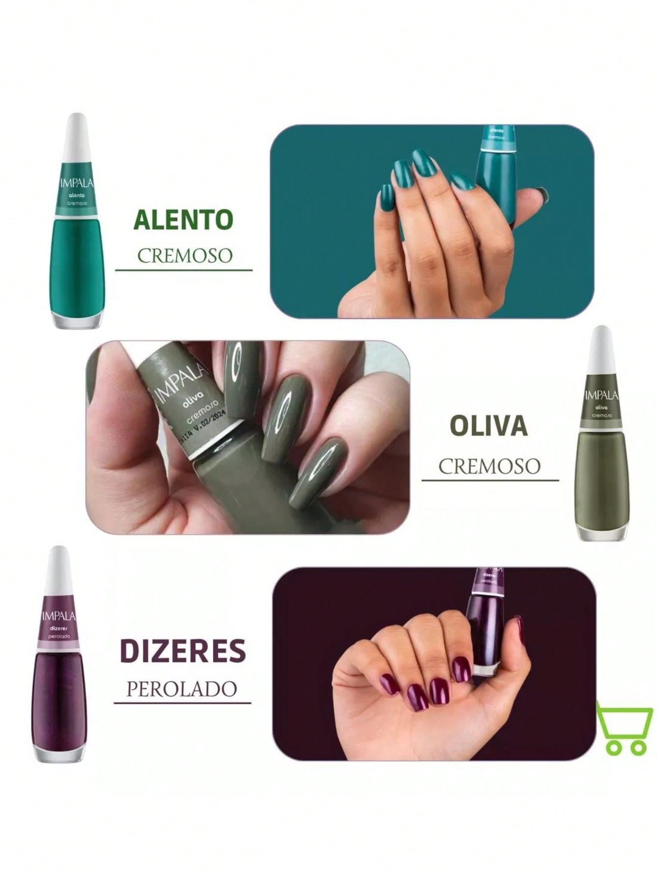 Kit de Esmaltes Impala - Luna Fashion Style -
