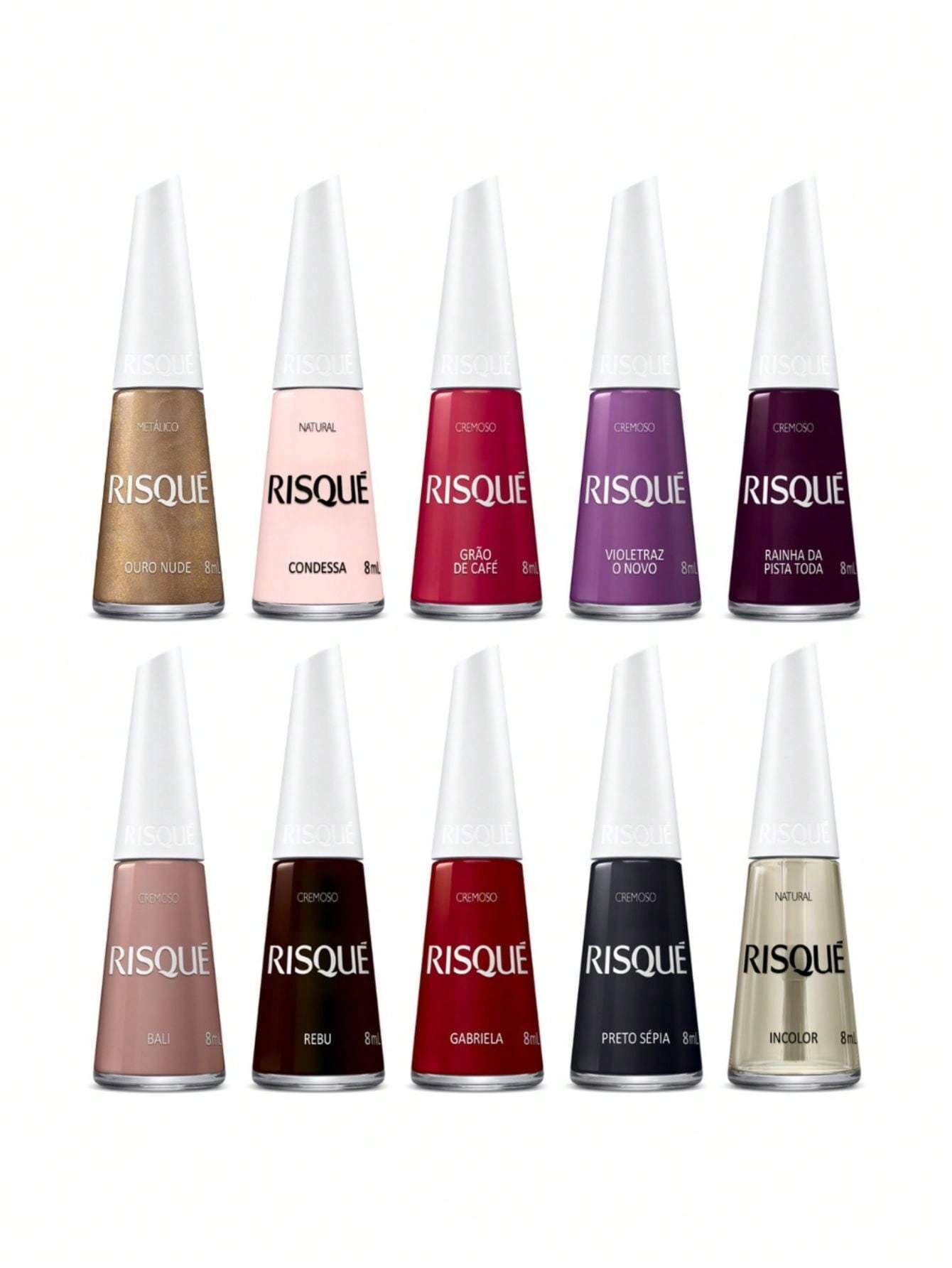 Kit de Esmaltes Risqué | 20 Cores Exclusivas - Luna Fashion Style -