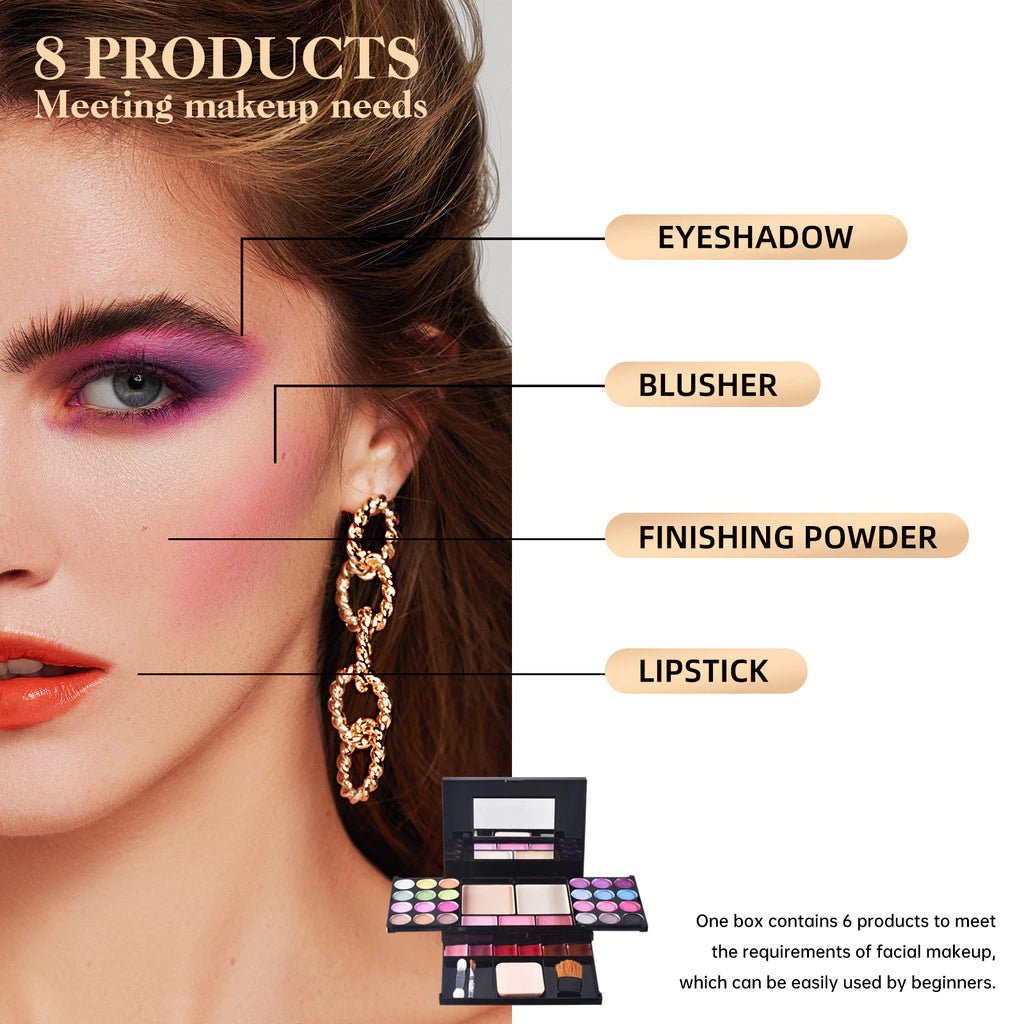 Kit de Maquiagem Profissional Completo - Luna Fashion Style -