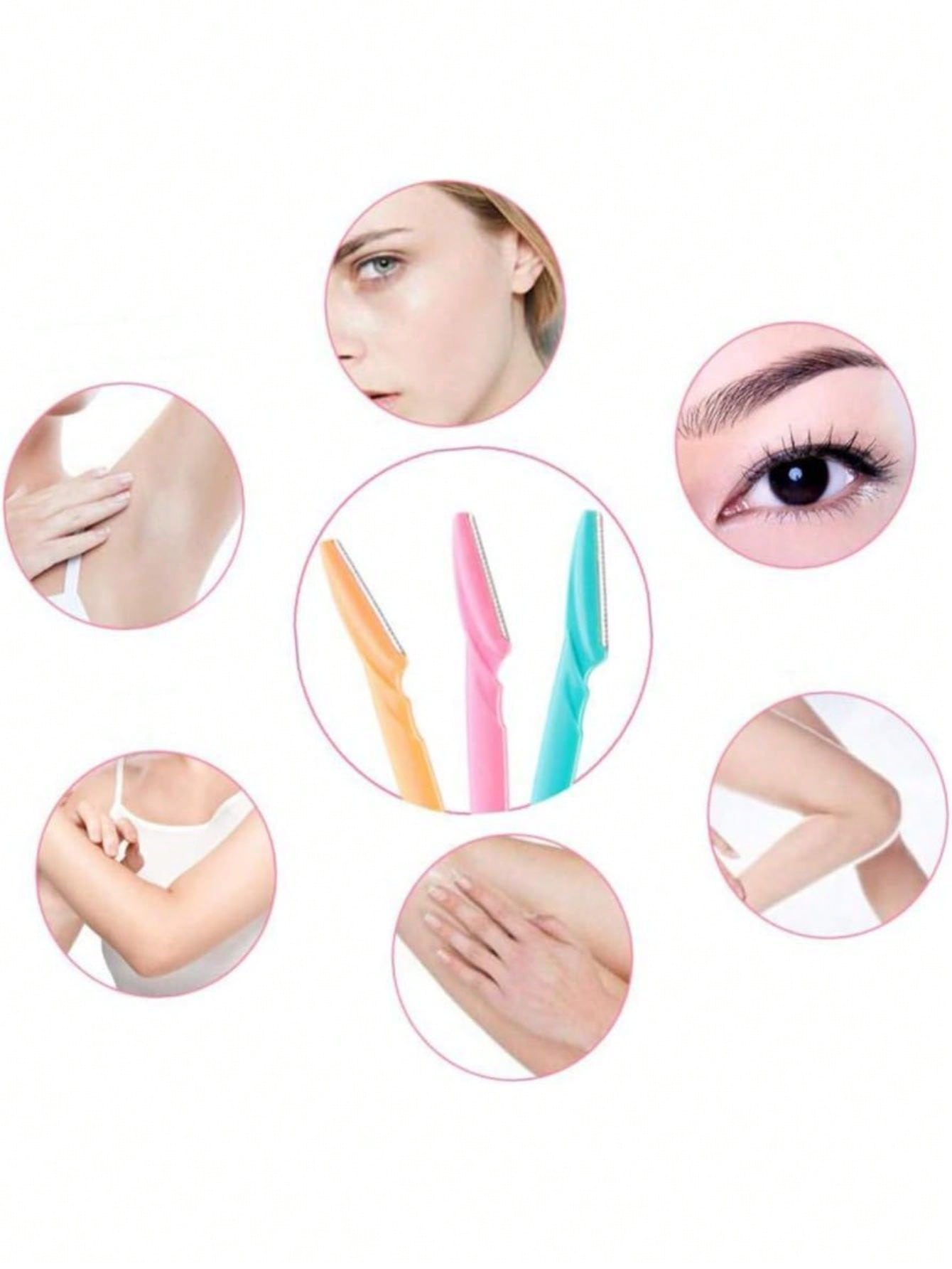 Kit de Navalhas p/ Sobrancelhas - Luna Fashion Style -
