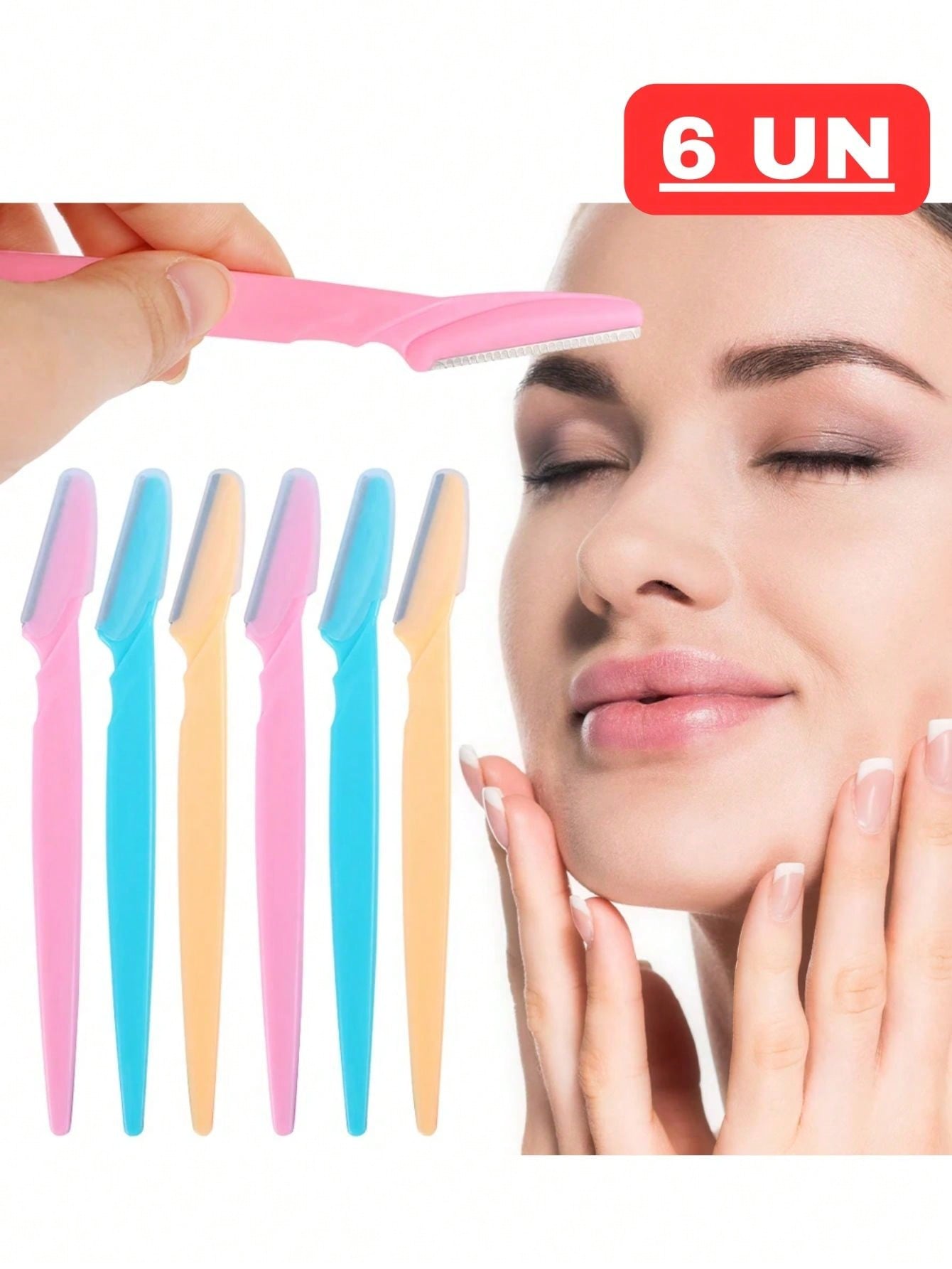 Kit de Navalhas p/ Sobrancelhas - Luna Fashion Style -