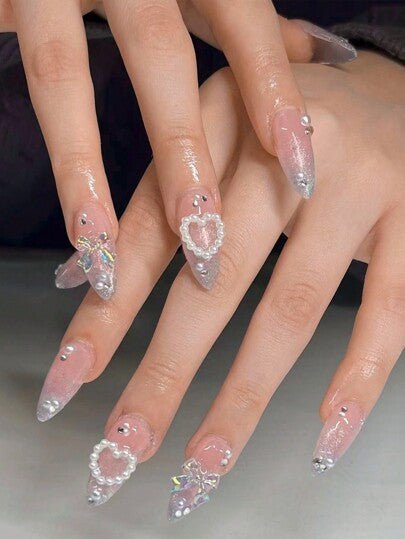 Kit de Unhas Postiças Acrílicas - 292 Peças com 12 Cores - Luna Fashion Style -
