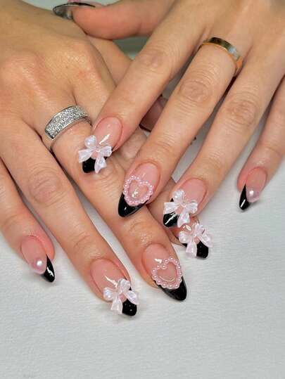 Kit de Unhas Postiças Acrílicas - 292 Peças com 12 Cores - Luna Fashion Style -