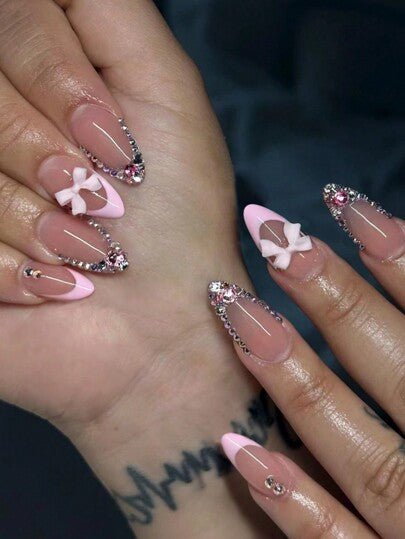 Kit de Unhas Postiças Acrílicas - 292 Peças com 12 Cores - Luna Fashion Style -