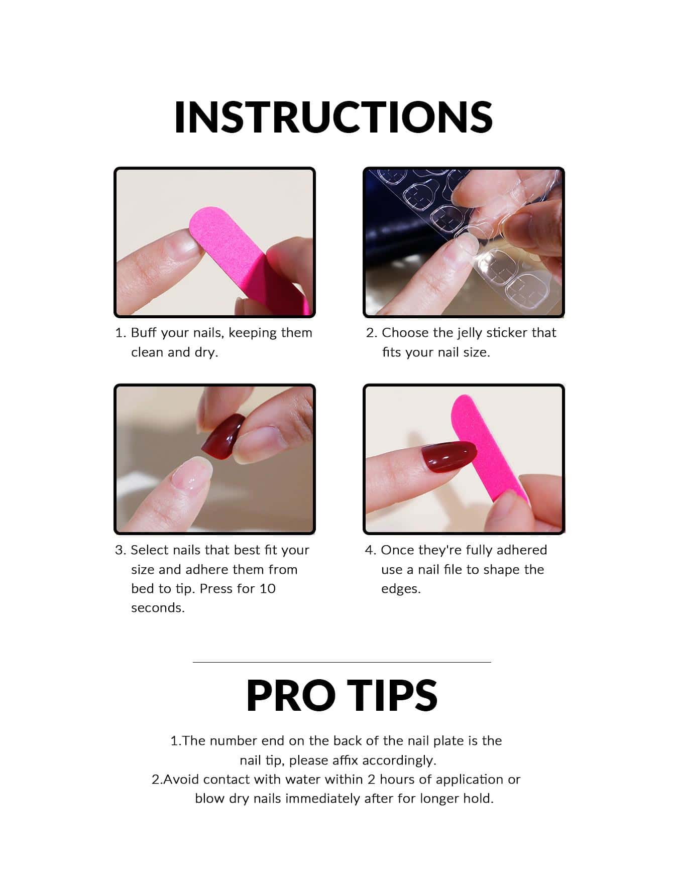Kit de Unhas Postiças Press On Amendoado | 24 u - Luna Fashion Style -