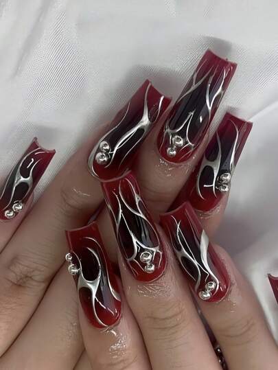 Kit de Unhas Postiças Press On Amendoado | 24 u - Luna Fashion Style -