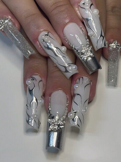 Kit de Unhas Postiças Press On Amendoado | 24 u - Luna Fashion Style -