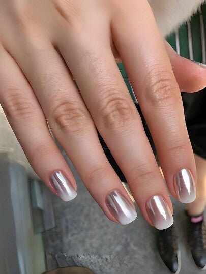 Kit Manicure Francesa Longa Aurora Sereia | 24 u - Luna Fashion Style -
