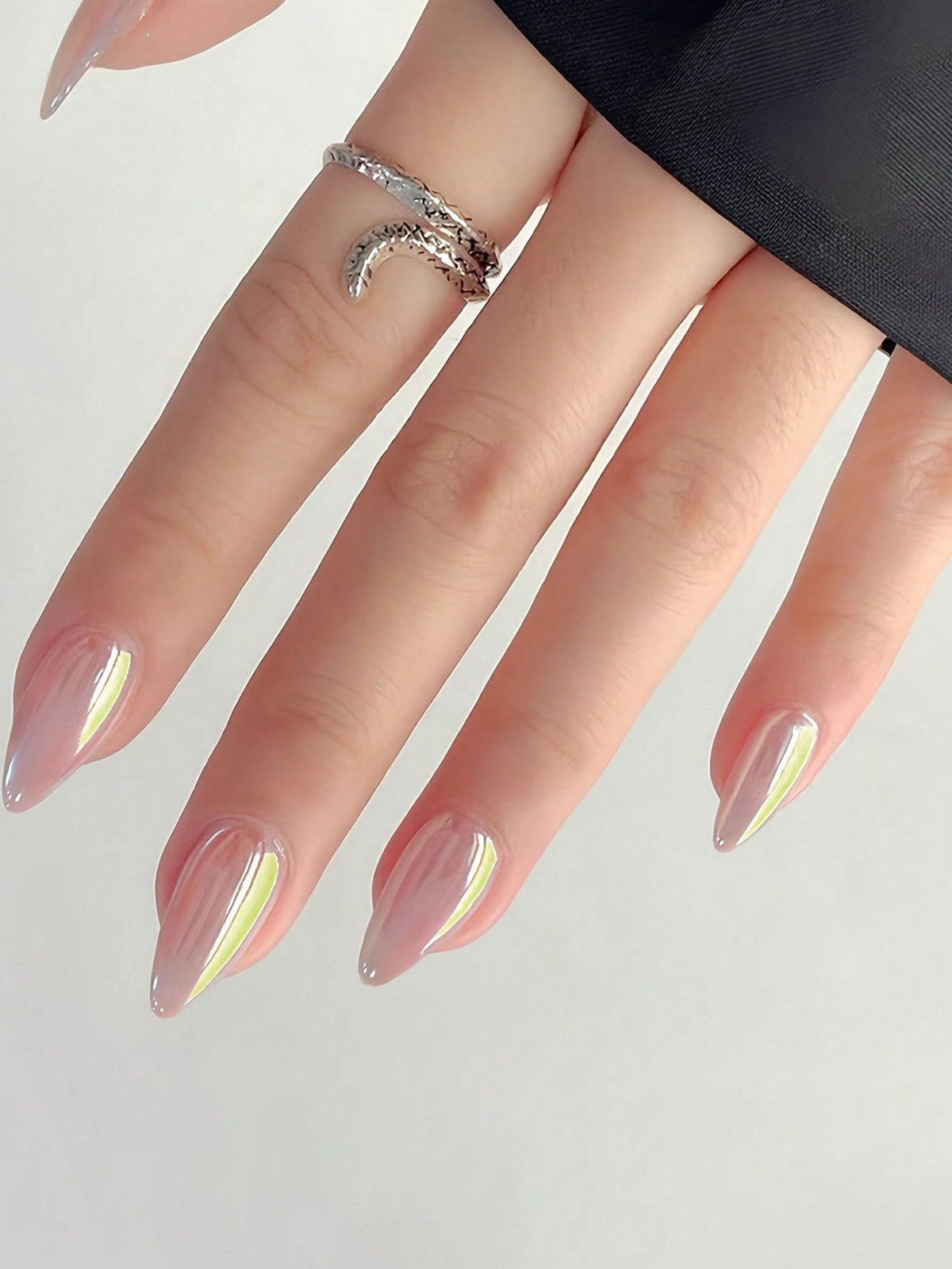 Kit Manicure Francesa Longa Aurora Sereia | 24 u - Luna Fashion Style -