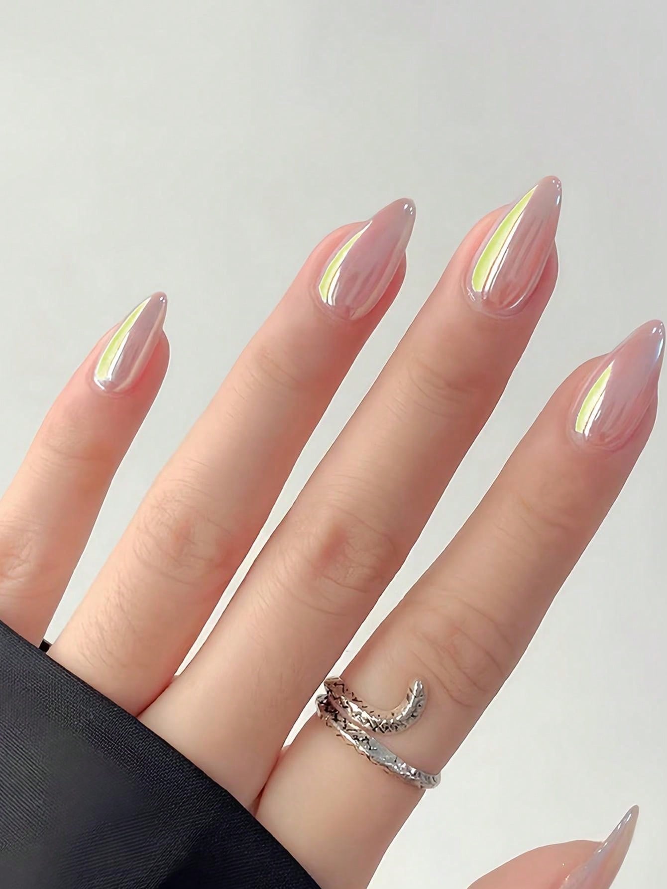 Kit Manicure Francesa Longa Aurora Sereia | 24 u - Luna Fashion Style -