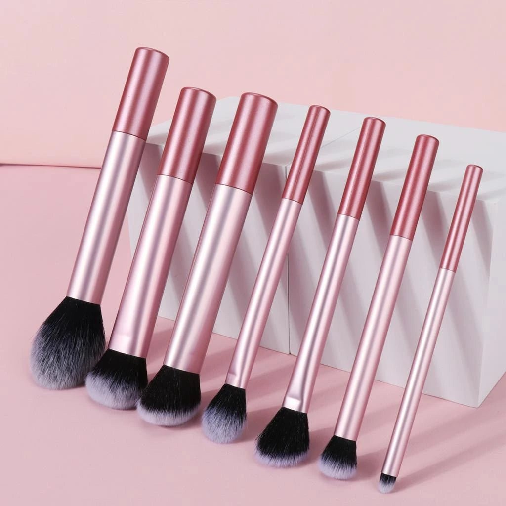 Kit Profissional de Pincéis de Maquiagem | 7 u - Luna Fashion Style -