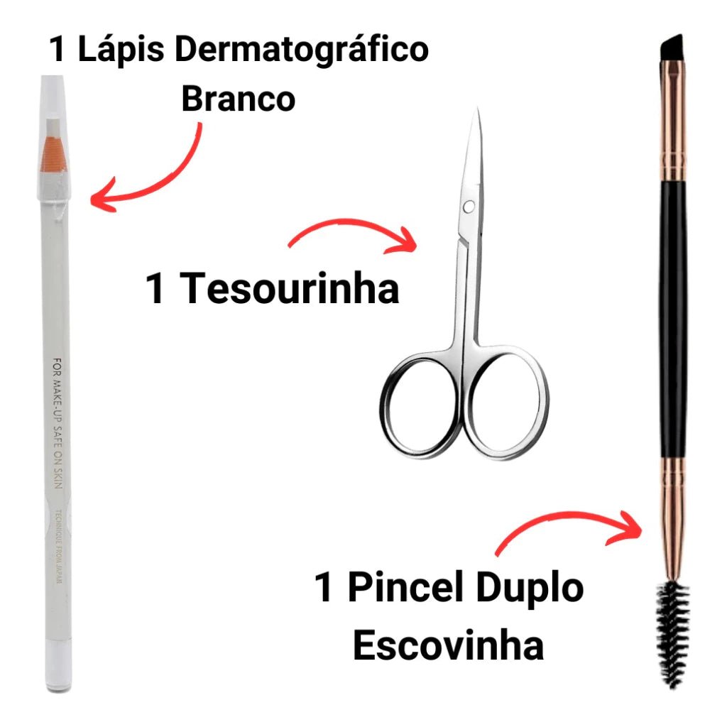 Kit Sobrancelha Profissional Henna Makiaj - Luna Fashion Style -
