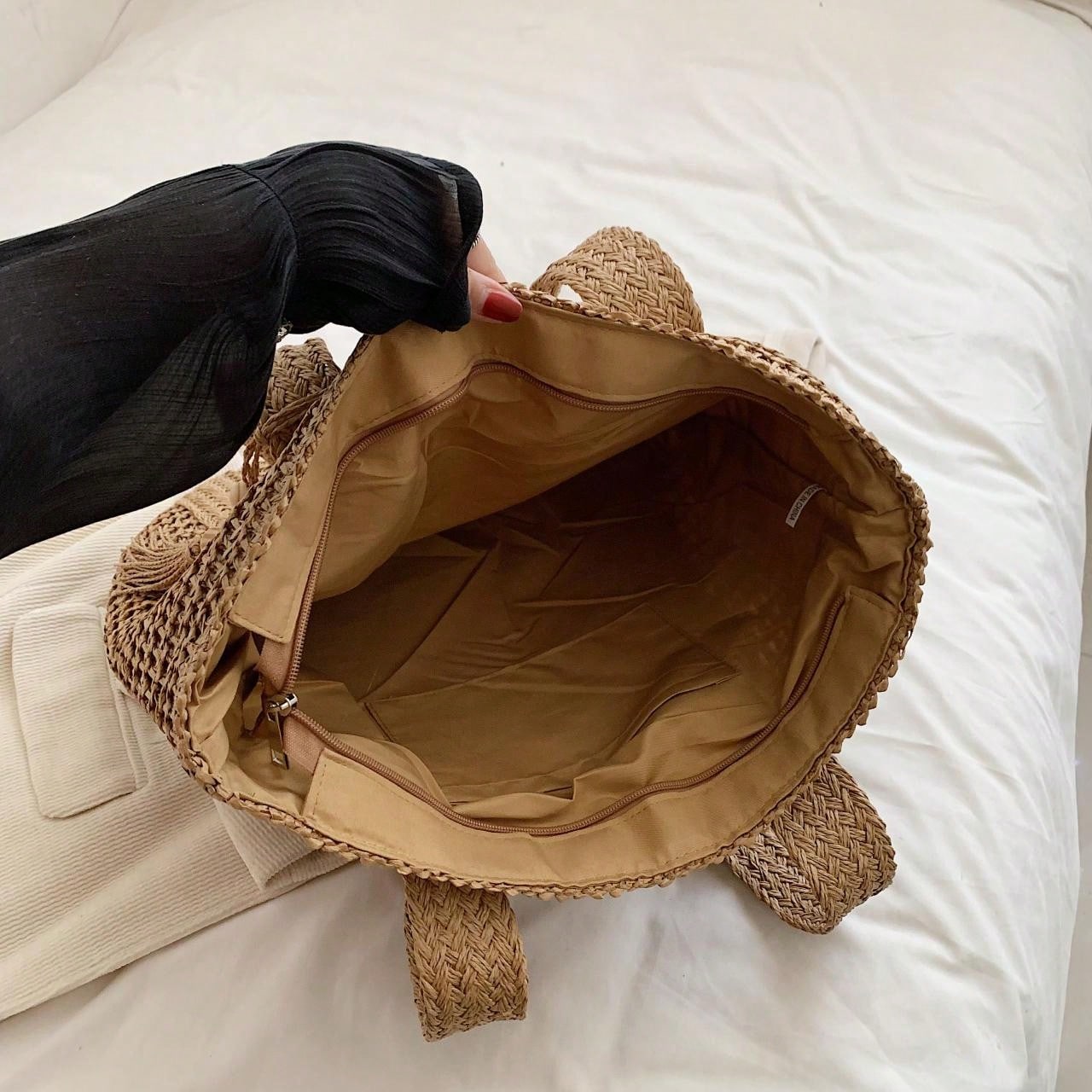 Nova Bolsa de Praia Trançada Elegante - Luna Fashion Style -