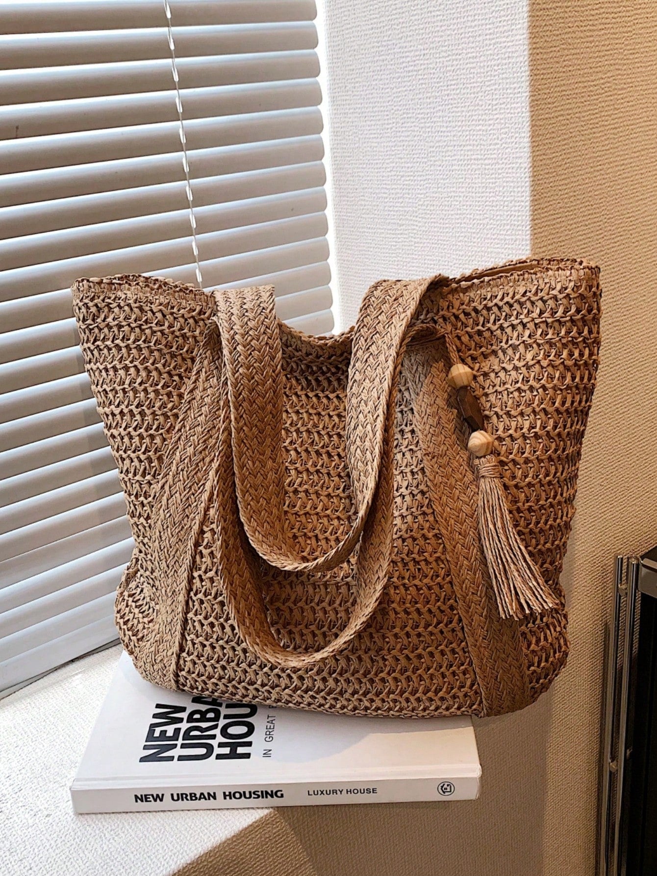 Nova Bolsa de Praia Trançada Elegante - Luna Fashion Style -