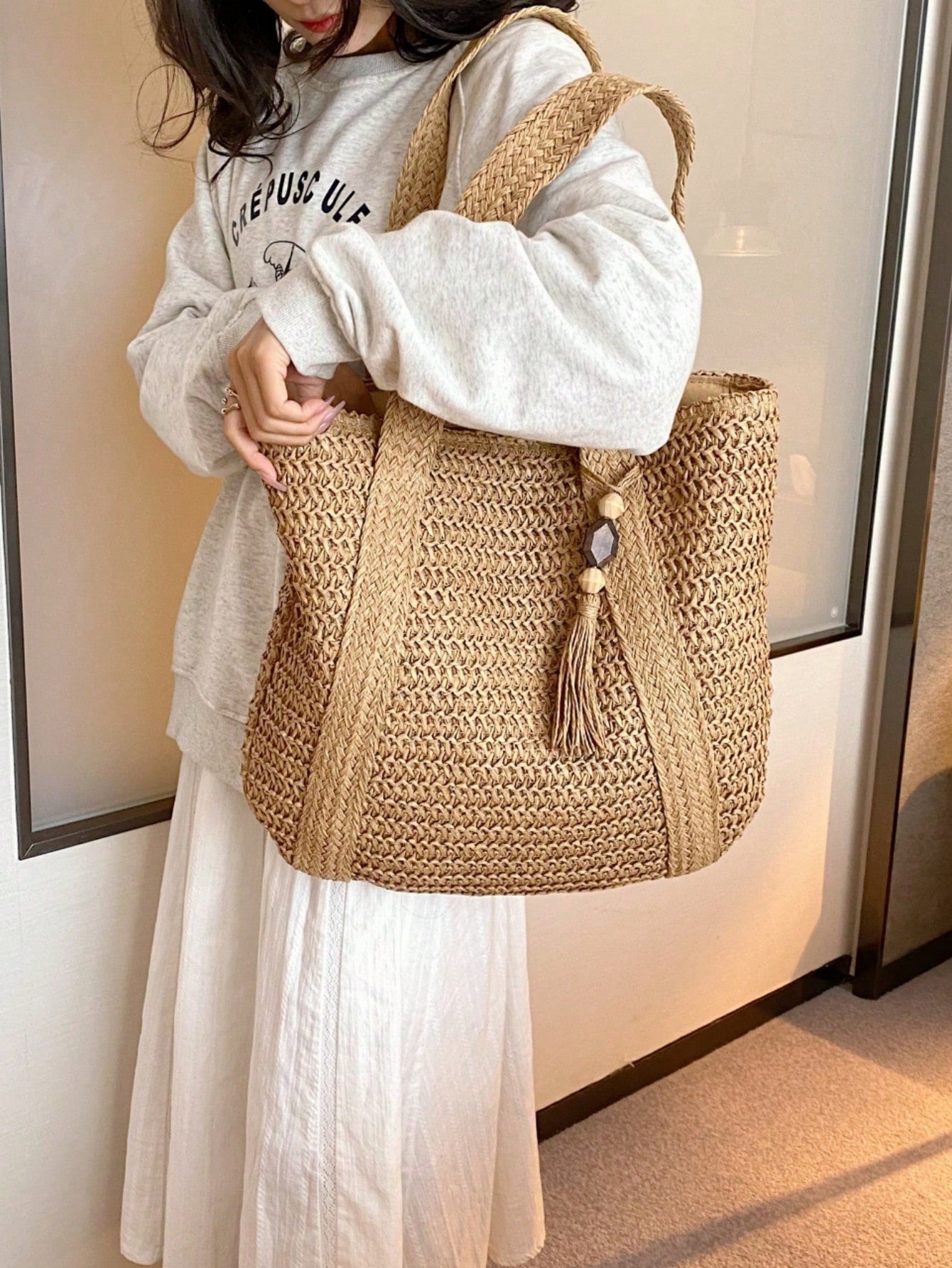 Nova Bolsa de Praia Trançada Elegante - Luna Fashion Style -