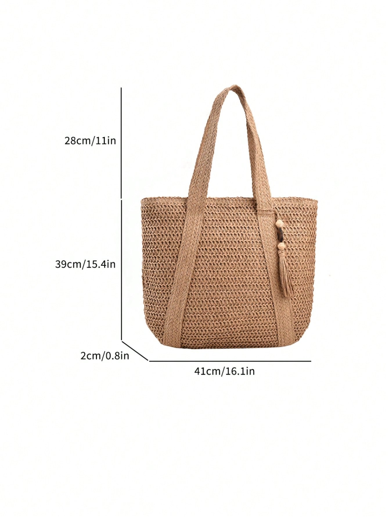 Nova Bolsa de Praia Trançada Elegante - Luna Fashion Style -