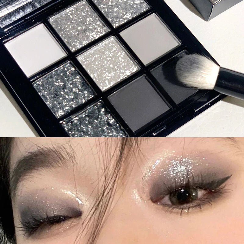 Paleta de Sombras 9 Cores | Efeito Perolado e Metalizado - Luna Fashion Style -