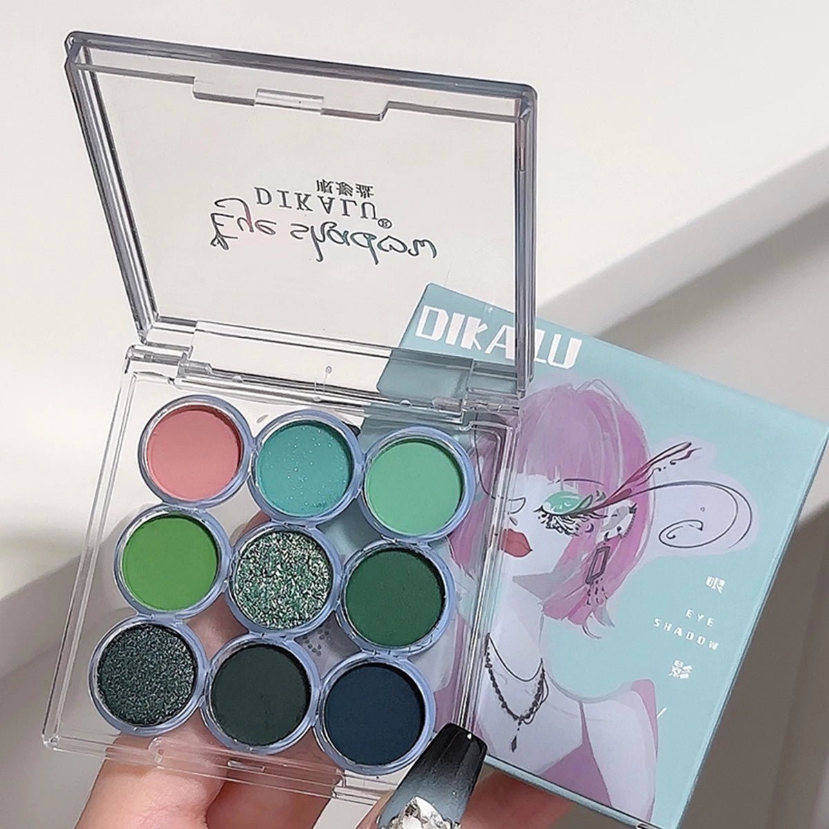 Paleta de Sombras 9 Cores | Efeitos Matte e Perolado - Luna Fashion Style -