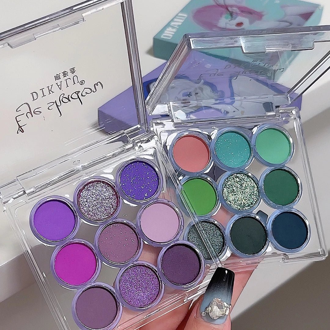 Paleta de Sombras 9 Cores | Efeitos Matte e Perolado - Luna Fashion Style -