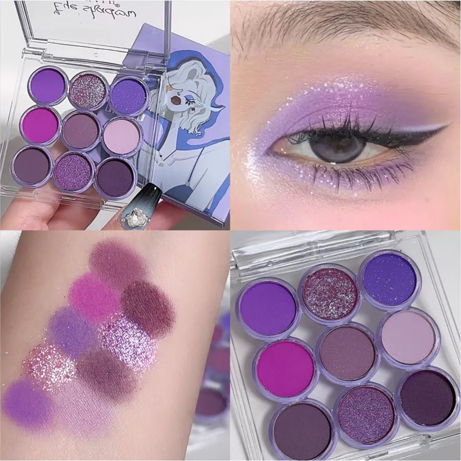 Paleta de Sombras 9 Cores | Efeitos Matte e Perolado - Luna Fashion Style -