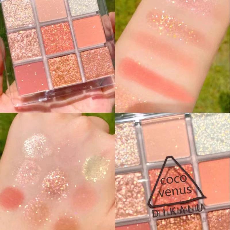 Paleta de Sombras com 9 Cores | Brilhante e Estilosa - Luna Fashion Style -