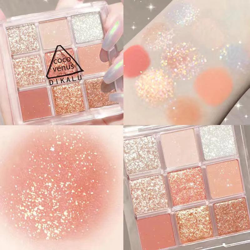 Paleta de Sombras com 9 Cores | Brilhante e Estilosa - Luna Fashion Style -