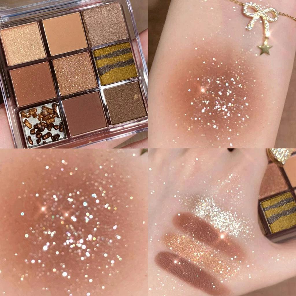 Paleta de Sombras com 9 Cores | Brilhante e Estilosa - Luna Fashion Style -