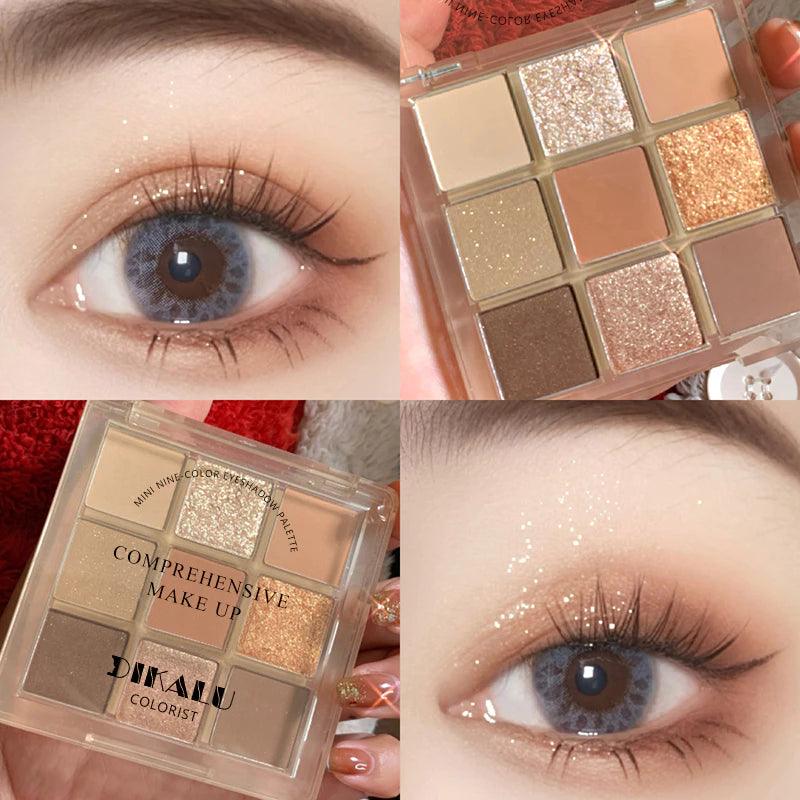 Paleta de Sombras com 9 Cores | Brilhante e Estilosa - Luna Fashion Style -