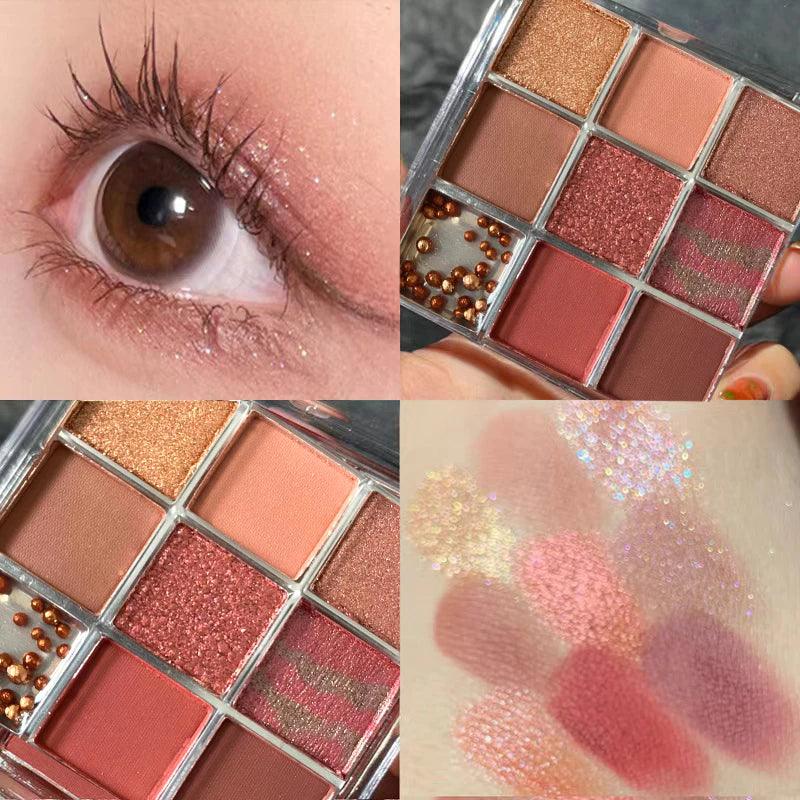 Paleta de Sombras com 9 Cores | Brilhante e Estilosa - Luna Fashion Style -