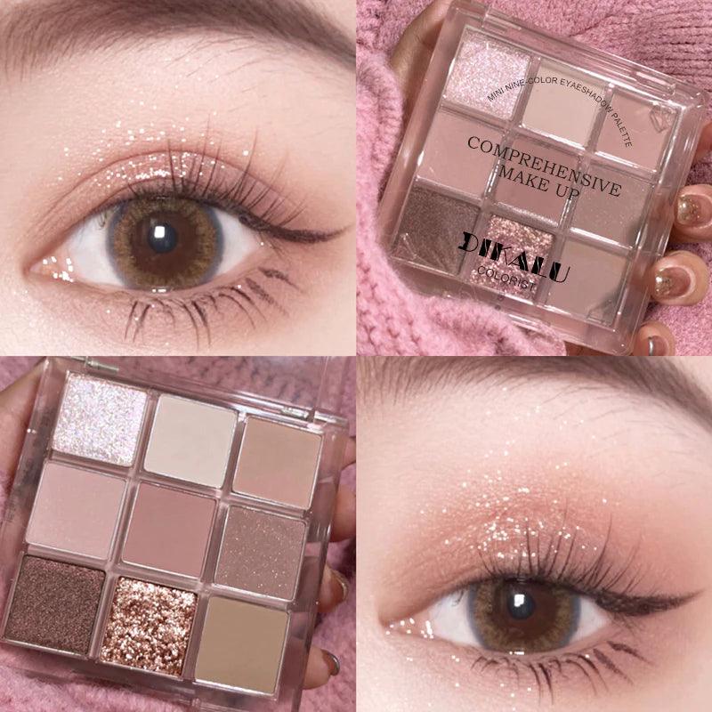 Paleta de Sombras com 9 Cores | Brilhante e Estilosa - Luna Fashion Style -