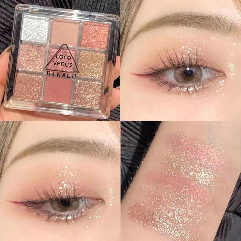 Paleta de Sombras com 9 Cores | Brilhante e Estilosa - Luna Fashion Style -