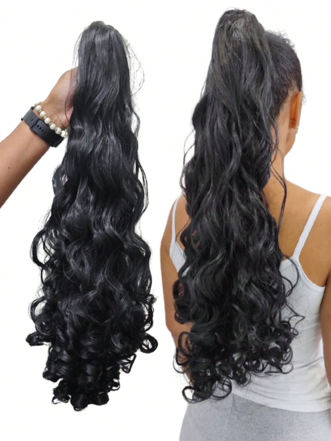Rabo de Cavalo com Presilha Piranha - Luna Fashion Style -