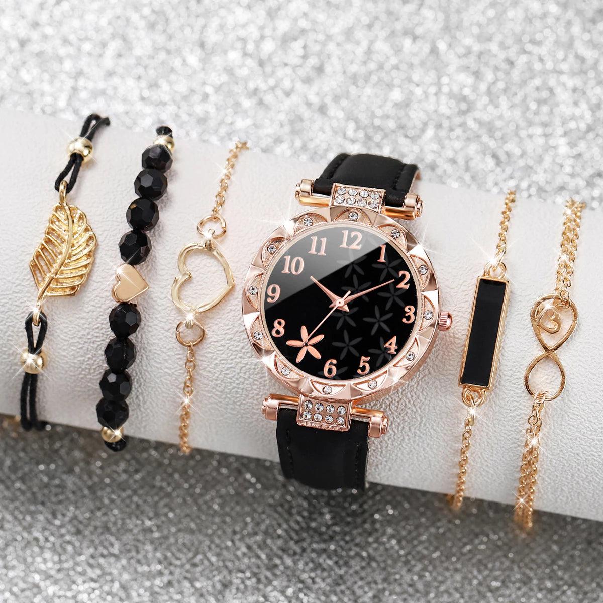 Relógio de Quartzo Fashion Diamond Ladies - Luna Fashion Style -