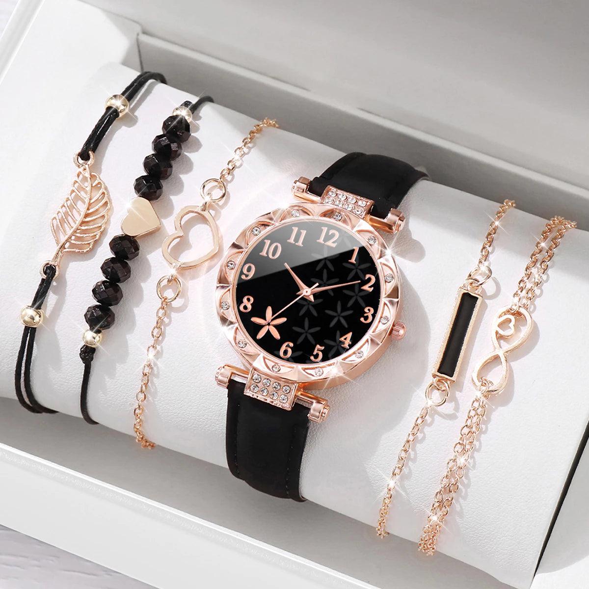 Relógio de Quartzo Fashion Diamond Ladies - Luna Fashion Style -