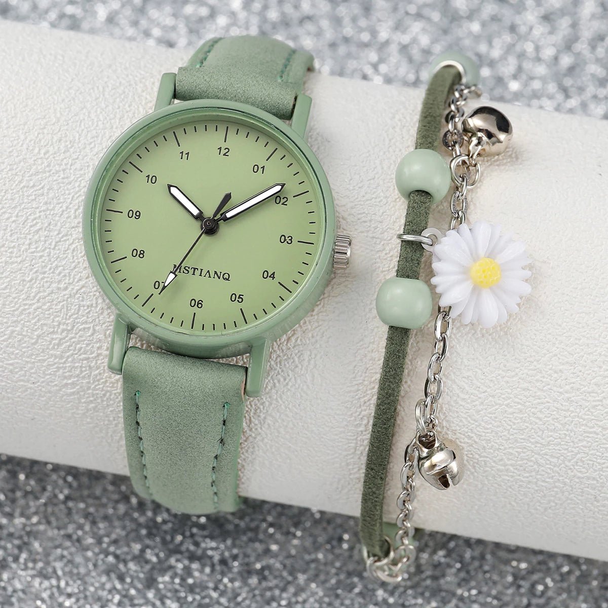 Relógio de Quartzo Ladies Fashion + Pulseira Daisy Bracelet - Luna Fashion Style -