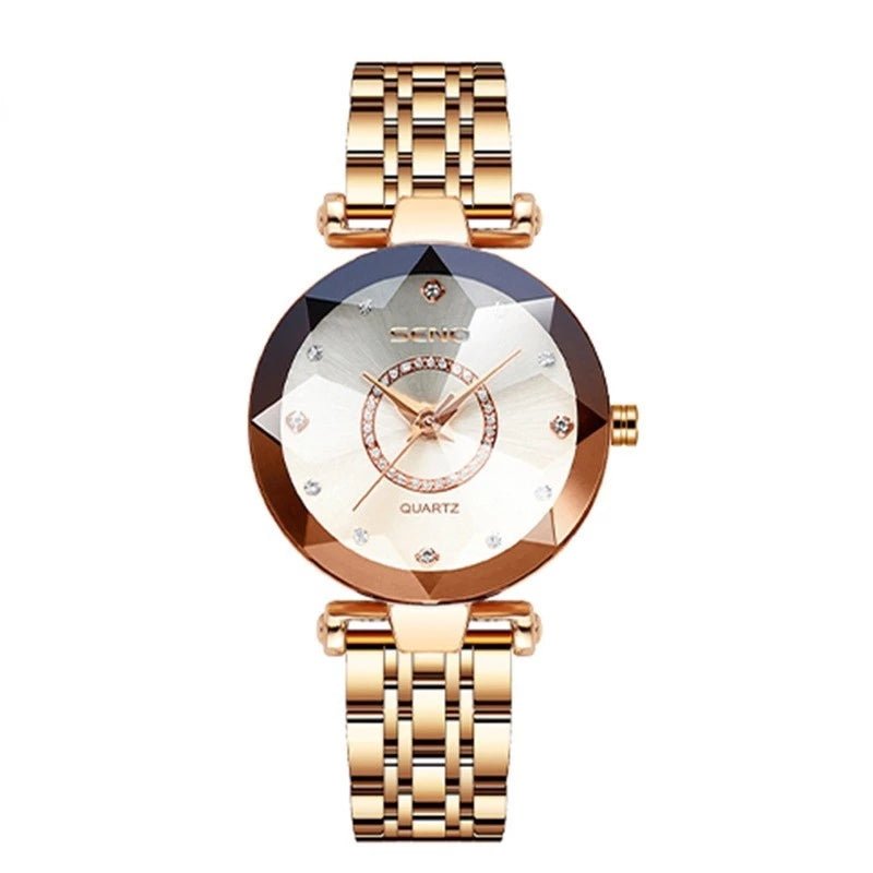 Relógio Feminino De Luxo Brilhante | À Prova D'água - Luna Fashion Style -