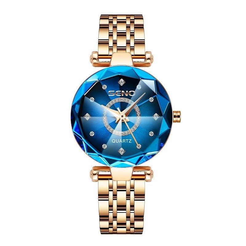 Relógio Feminino De Luxo Brilhante | À Prova D'água - Luna Fashion Style -