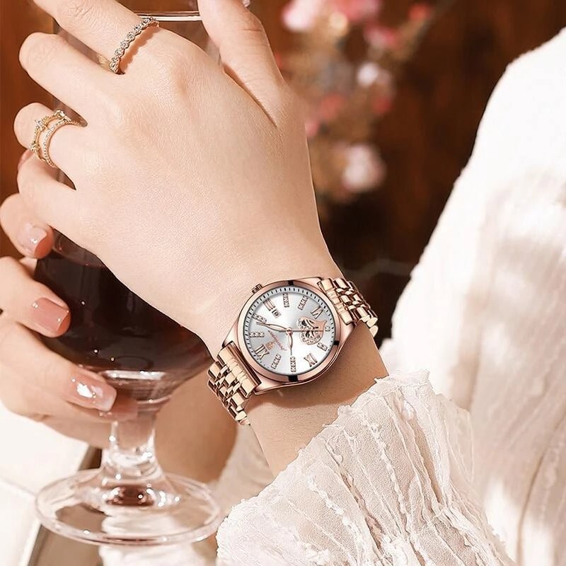 Relógio Feminino Luxuries POSHI | À Prova D'água - Luna Fashion Style -